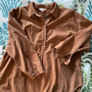 3/4 Sleeve Corduroy Tunic